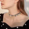 Chokers Zomer Punk Style Korte Shining Crystal Necklace Woman Personality Girl Club Party Fashion Accessories 230524