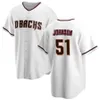 2023 بيسبول جيرسي ارتداء مخصص Diamondbacks 20 Luis Gonzalez 51 Randy Johnson Corbin Carroll Adolis Garcia Joe Mantiply Dominic Fletcher Ketel Marte