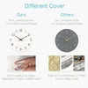 Wall Clocks Density Board Wall-mounted Clock Round Decorative Replacement Hanging Analog Home Bedroom Living Room