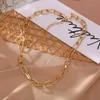 Halsketten Goldkette Damen Geometrische Anhänger Halskette Boho Stern Herz Münze Maxi Erklärung Party Schmuck Geschenke G220524