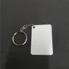 Sublimation Alluminio Rectangle Blank Keychains Trasferimento Tastina di consumo Due lati possono stampare nuovo arrivo6082534