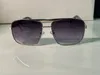 مصمم النظارات الشمسية الموقف الكلاسيكية المعدنية السوداء سكوير 0259 إطار UV 400 حماية النظارات للنساء الرجال مع الصناديق 0