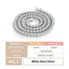 Hip Hop hip hip hip hip hip 2mm 3mm da 5 mm 5 mm 925 925 Sterling Diamond Moissanite Tennis Catena Collana Bracciale per donne