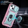 Heavy Duty Kickstand Phone Cases for iPhone 14 13 Mini 12 14 Plus 12 11 Pro Max XS X XR 7 8G SE2 SE3 XS MAX 3 in 1 Camera Protection TPU PC Shockproof Phone Case