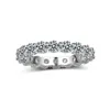 Eternity Promise Ring Anelli in argento sterling 925 Bijou Round 4mm AAAAA Cz Anelli di fidanzamento per fedi nuziali per donna uomo Gioielli regalo