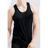 Hommes Débardeurs Casual Summer Bodybuilding Fitness Muscle Singlet Mans Vêtements Sans Manches Slim Fit Gilet Mesh QuickDrying 230524