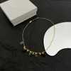 Designer original filles femmes Celinity pendentif collier élégant lettre logo graver chaîne bijoux de mode Lady Party ac3h