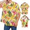 Men's Casual Shirts Men Fashion Spring Summer Short Sleeve Turndown Neck Printed T Top Blouse Art 3d Digital Print Holiday