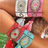 Bangle Go2boho Turkey Evil Eye Bransoletka Miyuki zielone oko bransoletki dla kobiet prezentowe biżuterię meksykańską modę pulseras biżuteria