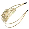 Hair Clips Western Fashion Retro Bands For Women Wedding Metal Color Leaf Headbands Girls Bruid Accessoires