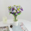 Dekorative Blumen aus Seide, Gänseblümchen, künstlicher hochwertiger Blumenstrauß, Herbst, Hochzeit, Heimdekoration, kleines gefälschtes Herbst-Büro-Arrangement