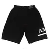 Shorts designer maschili abbigliamento casual Amiryes Shorts AMies in schiuma Short aderente casual con sport con coulisse pantaloni pentagrammi americani americani