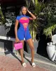 Designer Sexy Rompers Summer Women Short Sleeve Bandage Hollow out Jumpsuits Casual Bodycon Playsuits One Piece Overalls Bulk items Wholesale Clothes 9892