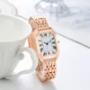 Andra klockor Fashion Foreign Trade Alloy Steel Band Steel Chain Watch Ladies Wholesale Quartz Watch21 230609