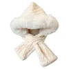 Foulards automne et hiver 2023 chapeau en peluche bavoir laine à tricoter pâte frite torsion chaude Protection des oreilles coupe-vent japonais