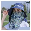 Hüte mit breiter Krempe, sehr schöner faltbarer Sommer-Sonnenhut für Damen Gscm065A, Outdoor-Radtour entlang des großen Er-Gesichts, Sunly Caps, Drop-Lieferung Fa Dhuzo