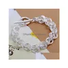 Charm-Armbänder Herz Diamant Große Blume Sterling Silber vergoldet 8 Stück Gemischter Stil GTB7 Hochwertige Mode Damen 925 Drop Lieferung J DHG2B