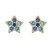 Stud Earrings BUY High Quality Copper Earring Female Party Jewelry 2023 Trendy CZ Zircon Star For Women Birthday Gift