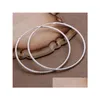 Hoop Huggie Womens 925 Sier Hie Earring Parring Scrub Sterling Talerz Kolki GSSE044 DOSTAWKA Biżuteria DH1GO