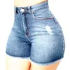 Shorts femininos de verão de jeans alta jeans curta feminina desgosto de jeans rasgados shorts quentes shorts jeans femininos desgastados jeans rasgados #t2g y23