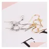 Other Epacket Dhs 18K Gold Colorpreserving Electroplating Spring Earring Hooks 925 Sier Standard Plated Ears Gseg07 Jewelry Accessor Dhrvp