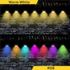 RGB-Solar-Zaunlicht, warmweiß, 8 LEDs, IP65, wasserdicht, Solar-Wandleuchte, Hof, Gartendekoration