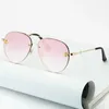 Fashion Girl is populaire gouden bijen zonnebrillen vrouwen groot full frame goggle metal klassiek merk luxe glazen heren met originele doos oversized zonnebrillen mannen