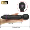 Vibromasseurs Baguette puissante vibrateur grosse tête AV corps masseur G-spot stimulateur clitoridien adulte sex toy 230524