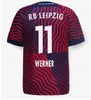 2023 2024 LEIPZIGs Soccer Jerseys RB SILVA OLMO NKUNKU POULSEN HAIDARA XAVER ADAMS SZOBOSZLAI LAIMER 22 23 24 RBL Football Shirt T enfants Kit Uniforme Fans version joueur