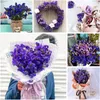 Decorative Flowers Dried Preserved Forget Me Not Bouquet Natural Lavender Bundle For Arrangements Wedding Table Decor