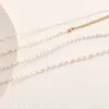 Chokers trendy vrouwen Tiny Pearl Minimalistische Echte Pearl Pecklace1.8-2 mm/2.2-2.8 mm/3-4 mm Maat zoetwaterparel Dainty Choker cadeau voor haar 230524