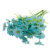 Fiori Decorativi 10 Pz 5 Teste Camomilla Artificiale Crisantemo Realistico Bouquet Di Fiori Finti Decorazione Domestica Arte Scena Flores