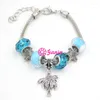 Bedelarmbanden 10 stcs groothandel dames armband oceaan strand stijl zeester bead tropical palmboom pulsera Bijoux