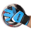 Sports Gloves 2 PCS Full Finger Goalie Gloves Boys Girls Rubber Anti Slip Wrist Wrap Soccer Football Apparel Accessories For Goalkeeper 230523