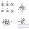 Pendant Necklaces Natural Chips Gem Stone 7 Chakra Reiki Tree Of Life Pendants Women Man Jewelry Five Pointed Star Metal Copper N381 Dhomm
