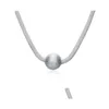 Anhänger Halsketten Sterling Silber Überzogene Dasha Ball Net GSSN182 Mode Schöne 925 Platte Schmuck Halskette Drop Lieferung Anhänger Dhxvm