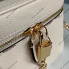 مصممي Crossbody أكياس 7 أ أعلى جودة الغرور من الجلد الحقيقي مكياج يدوية المرأة الفاخرة الأزياء غير الرسمية PM مستحضرات التجميل أكياس الكتف