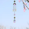 Figurines décoratives objets cristal carillons éoliens ornement étoile cerceau métallique lune pendentif bijoux faits à la main jardin carillon éolien rideau