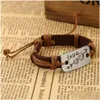 Identification An Arrow Pierces The Heart Genuine Leather Bracelet Lovers Jewelry Valentines Day Gift Gsfb059 Mix Order 20 Pieces A Dhxwz