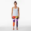 Active Pants Terrazzo Galaxy Purple Orange Gold Leggings Gym Women's Sportwear Women Clothing Leging