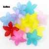 Beads 500pcs/lot 28mm Multi Colors Loose Acrylic Beads Frosted Flower Beads For Jewelry Making Cute Necklace Craft DIY Beads