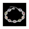 Charm Armband Womens Sterling Sier Plated Drop Color Gemstone Armband GSSB427 Fashion 925 Plate Jewelry Delivery Dhhjz