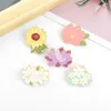 Cherry Blossom Flower Brooch Brooth Lotus Słoneflower Lapel Pin Kobiety Dziewczyny Kwiatowy Casual Party Prezenty biżuterii