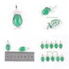 Colares pendentes de pedra natural verde jade minúsculo pingente de coruja Reiki Animal Lucky Charm Jóias para mulheres Presente N4660 Drop Deli DHQFR