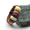 Bangle Natural Mookaite Jasper Stone Beads Armband Natural Stone Armband DIY Jewelry for Woman for Man Partihandel!