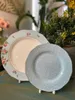 Płytki Polka Dot Rose Bone China Popołudniowa Tablica Herbaciana Zachodni deser