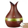 300ml humidificateur d'air diffuseur d'huiles essentielles lampe aromatique aromathérapie électrique diffuseur d'arômes brumisateur LED changeant pour la maison bois