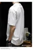 남성용 T 셔츠 M4675 단축 티셔츠 남자 여름 2023 트렌디 한 브랜드 대형 크기 면적 반 슬리브