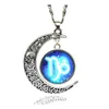 Pendant Necklaces Mens And Womens Constellations Necklace Star Sky Moon Time Gem Factory Direct Sales Gsfn207 With Chain Mix Order 2 Dhiva