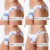 Men's Shorts WG69 Low Waist Tight Sexy White Men Swimwear Bikinis Half Pack Hip Swimsuits Thong Swim Trunks Briefs Bathing Suits